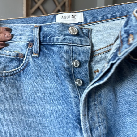 AGOLDE JEANS NWOT PIECED 90s PINCH WAIST // SIZE 28 - Picture 6 of 8